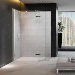 Showers & Taps / Shower Doors - Shower minimalist finish