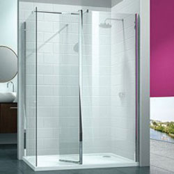 Showers & Taps / Wet Rooms - Walk In with Swivel Panel